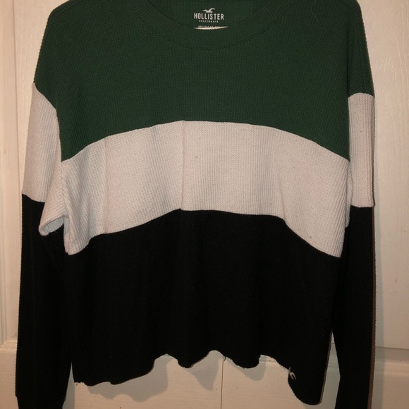 Hollister waffle cropped shirt - Picture 1 of 3